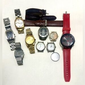 Vintage Mixed men's Watch lot (for Parts)